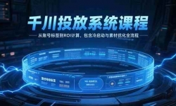 （15263期）千川投放系统课程，从账号标签到ROI计算，包含冷启动与素材优化全流程